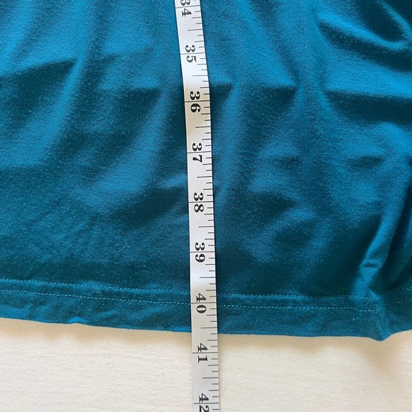 ANTHROPOLOGIE Maeve Camilla Teal Maxi Dress V Neck Knot Front Blue Size XS - Picture 15 of 15